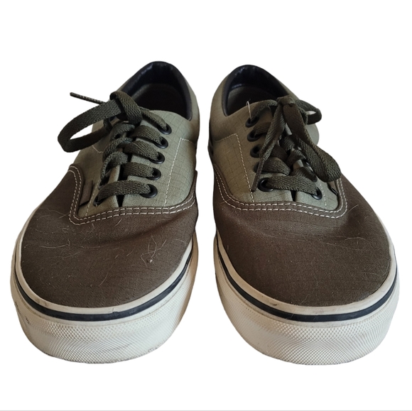 Vans olive green sneakers shoes unisex men 8.5 women 10 - Picture 5 of 14
